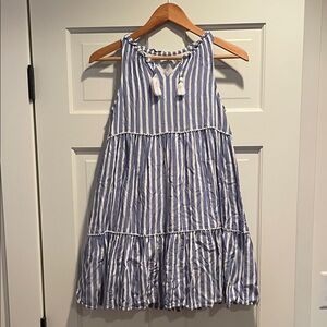 Vineyard Vines Blue and White Striped Casual Dress